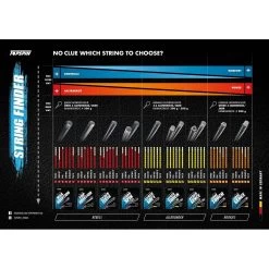 Topspin Tennissaite Hybro Spin (Haltbarkeit+Spin) Schwarz/blau 12m Set -Tennis Verkaufsgeschäft String20Finder20DE 1053x1053 10