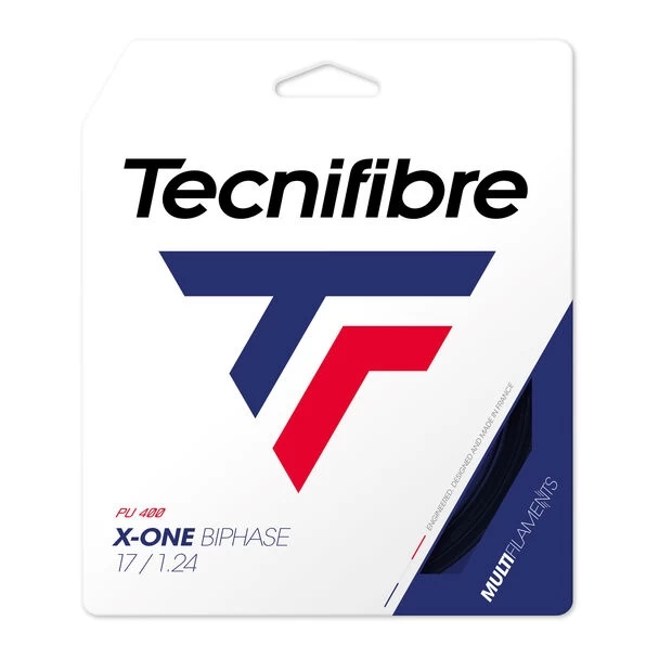 Tecnifibre Tennissaite X-One Biphase (Touch+Power) Schwarz 12m Set 3 Tecnifibre Tennissaite X-One Biphase (Touch+Power) Schwarz 12m Set