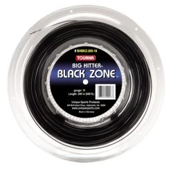 Tourna Tennissaite Big Hitter Black Zone (Haltbarkeit) Schwarz 220m Rolle
