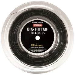 Tourna Tennissaite Big Hitter Black 7 (Spin+Haltbarkeit) Schwarz 220m Rolle