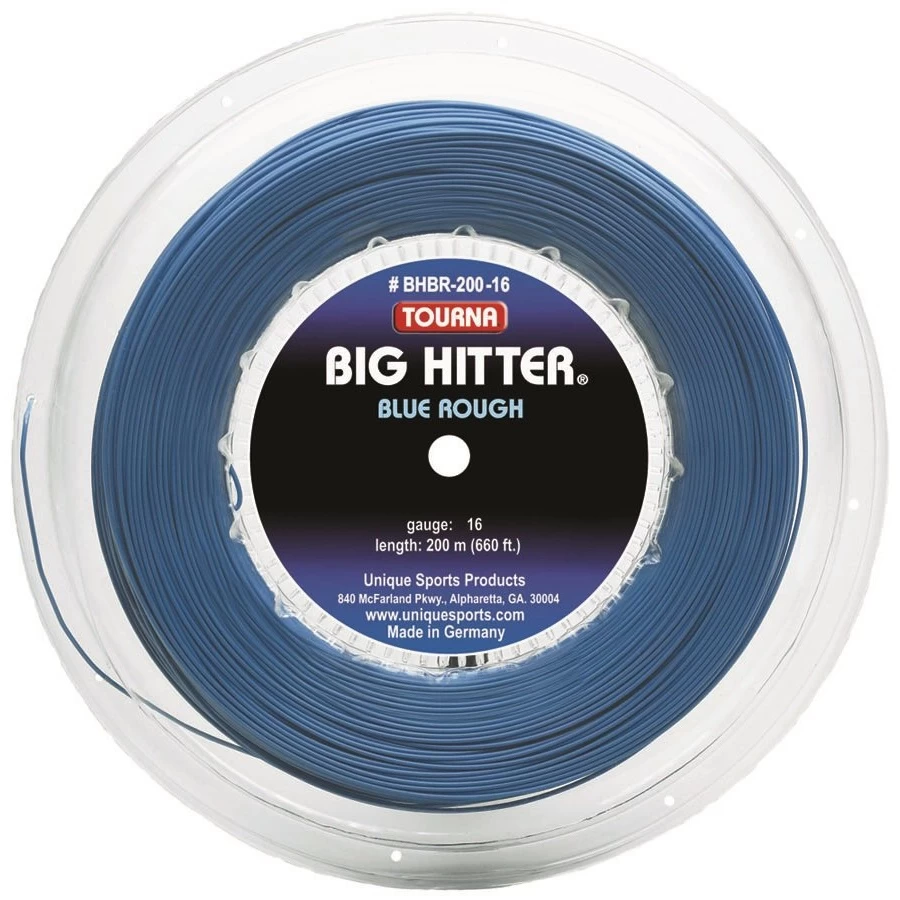Tourna Tennissaite Big Hitter Rough (Haltbarkeit+Spin) Blau 220m Rolle 3 Tourna Tennissaite Big Hitter Rough (Haltbarkeit+Spin) Blau 220m Rolle