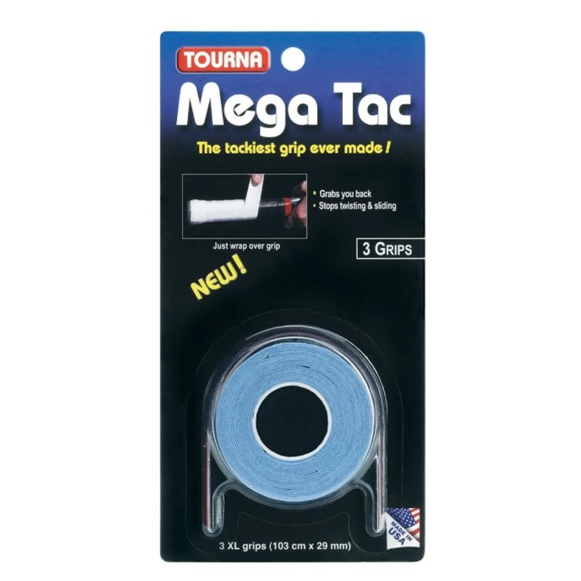 Tourna Overgrip Mega Tac Blau 3er 3 Tourna Overgrip Mega Tac Blau 3er
