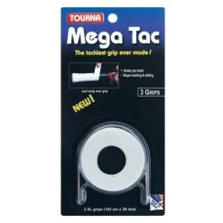 Tourna Overgrip Mega Tac Weiss 3er