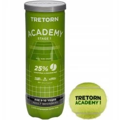 Tretorn Methodikbälle Stage 1 Academy (grüner Punkt) Gelb Dose 24x3er Im Karton
