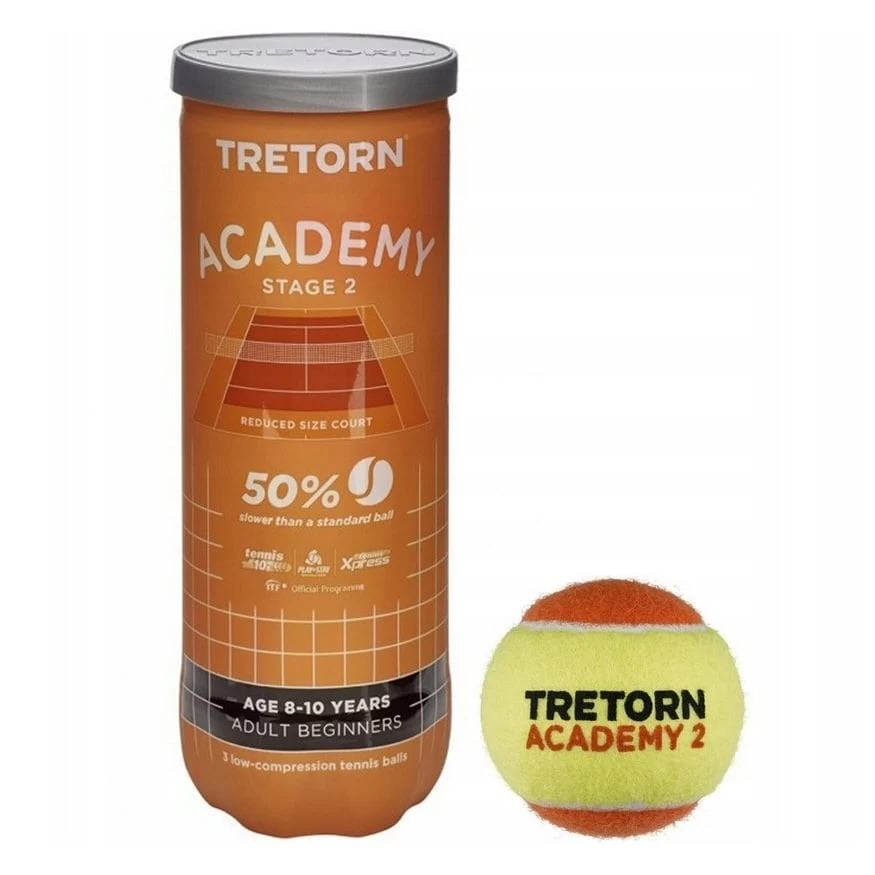 Tretorn Methodikbälle Stage 2 Academy Gelb/orange Dose 24x3er Im Karton 3 Tretorn Methodikbälle Stage 2 Academy Gelb/orange Dose 24x3er Im Karton