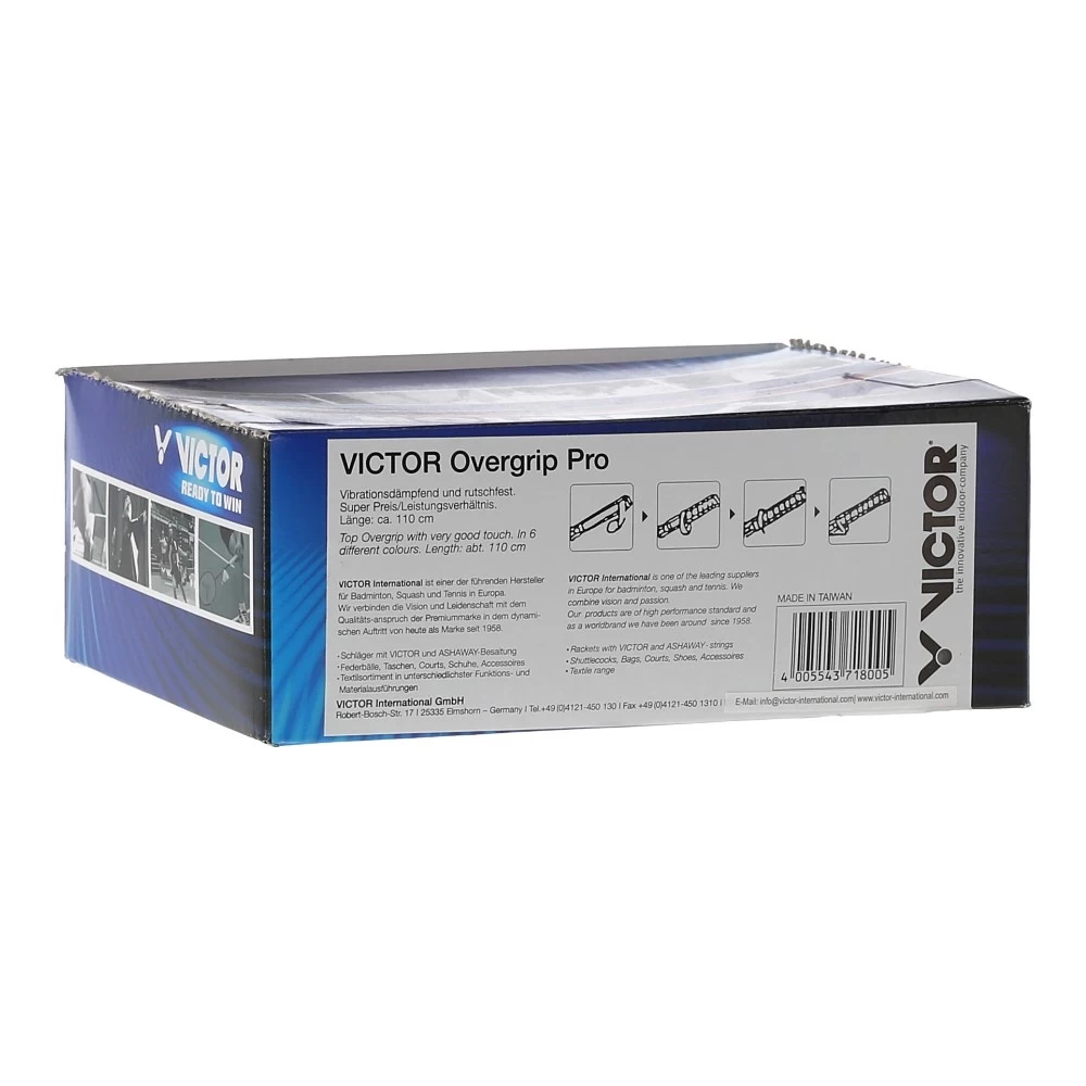 Victor Overgrip Pro Schwarz 60er Box 4 Victor Overgrip Pro Schwarz 60er Box – Bild 2