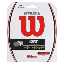 Wilson Tennissaite Sensation Plus (Komfort+Kontrolle) Rot 12m Set