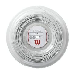 Wilson Tennissaite Revolve (Haltbarkeit+Spin) Weiss 200m Rolle