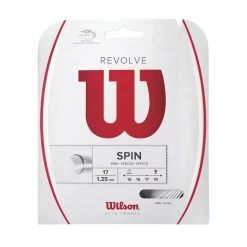 Wilson Tennissaite Revolve (Spin+Haltbarkeit) Weiss 12m Set