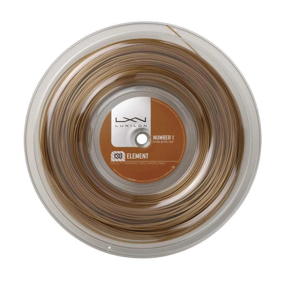 Luxilon Tennissaite Element (Haltbarkeit+Touch) Bronze 200m Rolle 3 Luxilon Tennissaite Element (Haltbarkeit+Touch) Bronze 200m Rolle