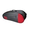 Wilson Tennis-Racketbag (Schlägertasche, 2 Hauptfächer) Team Grau/rot 6er -Tennis Verkaufsgeschäft Wilson WR8009803 Team 6PK Bag GY202 1200x1200 1