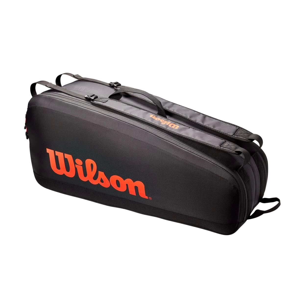 Wilson Tennis-Racketbag Tour (Schlägertasche, 2 Hauptfächer) Schwarz 6er 5 Wilson Tennis-Racketbag Tour (Schlägertasche, 2 Hauptfächer) Schwarz 6er – Bild 3