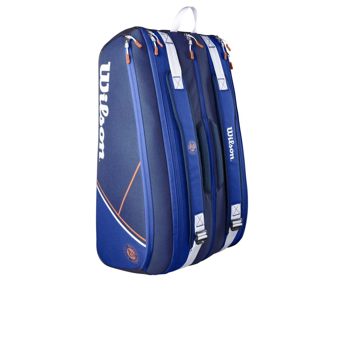 Wilson Tennis-Racketbag Super Tour Roland Garros (Schlägertasche, 3 Hauptfächer) Navyblau 15er 5 Wilson Tennis-Racketbag Super Tour Roland Garros (Schlägertasche, 3 Hauptfächer) Navyblau 15er – Bild 3