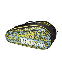 Wilson Tennis-Racketbag (Schlägertasche, 2 Hauptfächer) Minions 2.0 Team 2023 Blau/gelb 6er