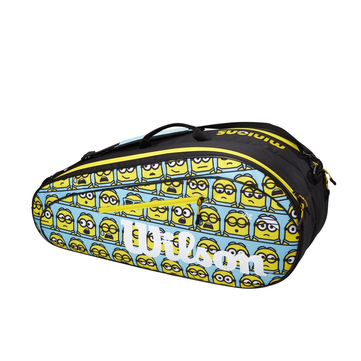 Wilson Tennis-Racketbag (Schlägertasche, 2 Hauptfächer) Minions 2.0 Team 2023 Blau/gelb 6er 3 Wilson Tennis-Racketbag (Schlägertasche, 2 Hauptfächer) Minions 2.0 Team 2023 Blau/gelb 6er