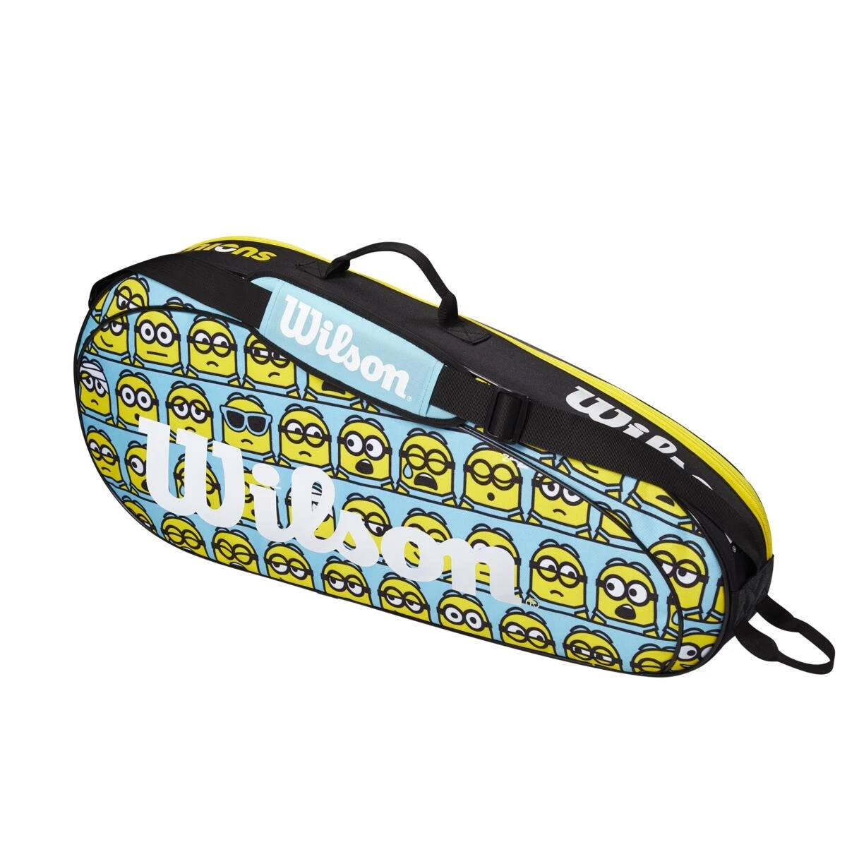 Wilson Tennis-Racketbag Minions 2.0 Team 2023 (Schlägertasche, 1 Hauptfach) Blau/gelb 3er 4 Wilson Tennis-Racketbag Minions 2.0 Team 2023 (Schlägertasche, 1 Hauptfach) Blau/gelb 3er – Bild 2