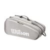 Wilson Tennis-Racketbag Tour (Schlägertasche, 2 Hauptfächer) 2023 Steingrau 12er -Tennis Verkaufsgeschäft Wilson WR8022001 Tour 12PK Schlaegertasche202 1200x1200 1