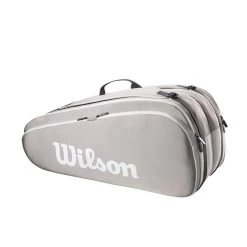 Wilson Tennis-Racketbag Tour (Schlägertasche, 2 Hauptfächer) 2023 Steingrau 12er -Tennis Verkaufsgeschäft Wilson WR8022001 Tour 12PK Schlaegertasche203 1200x1200 1