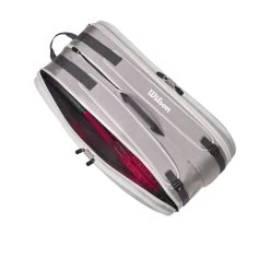 Wilson Tennis-Racketbag Tour (Schlägertasche, 2 Hauptfächer) 2023 Steingrau 12er -Tennis Verkaufsgeschäft Wilson WR8022001 Tour 12PK Schlaegertasche209 1200x1200 1