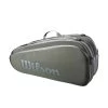 Wilson Tennis-Racketbag Tour (Schlägertasche, 2 Hauptfächer) 2023 Dunkelgrün 6er -Tennis Verkaufsgeschäft Wilson WR8022501 Tour 6PK Tasche203 1200x1200 1