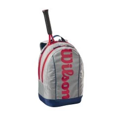 Wilson Tennis-Rucksack Junior/Kinder (Hauptfach+Schlägerfach) 2023 Grau