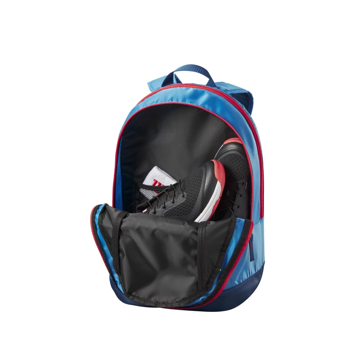 Wilson Tennis-Rucksack Junior/Kinder (Hauptfach+Schlägerfach) 2023 Blau 4 Wilson Tennis-Rucksack Junior/Kinder (Hauptfach+Schlägerfach) 2023 Blau – Bild 2