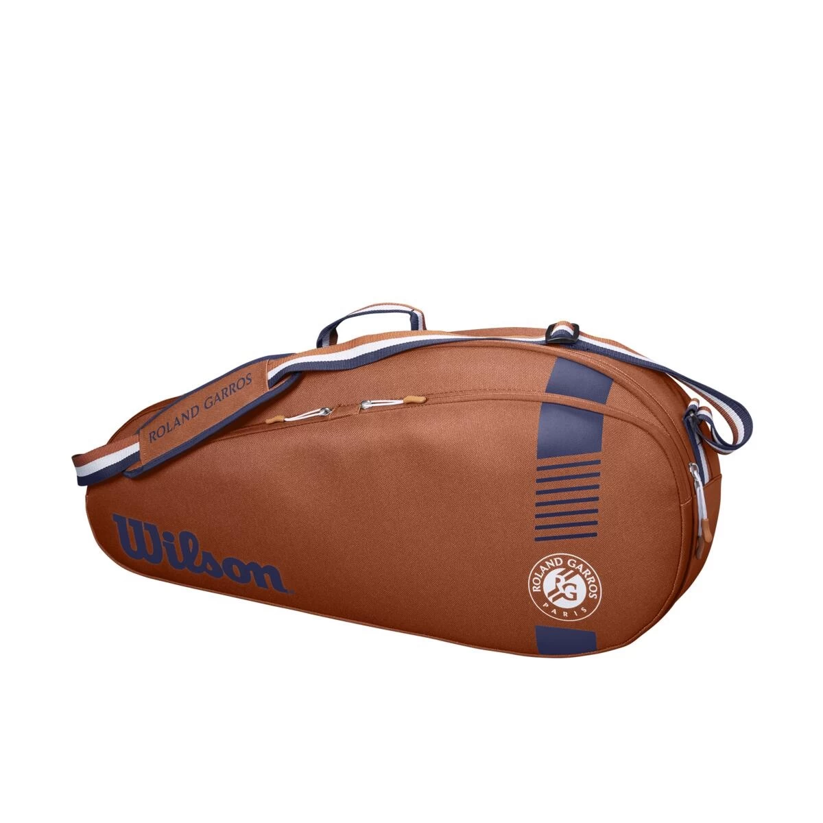 Wilson Tennis-Racketbag Roland Garros Team (Schlägertasche, 1 Hauptfach) 2023 Claybraun 3er 3 Wilson Tennis-Racketbag Roland Garros Team (Schlägertasche, 1 Hauptfach) 2023 Claybraun 3er