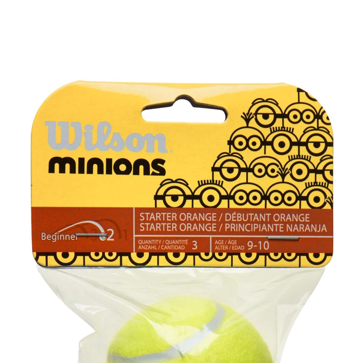 Wilson Methodikbälle Stage 2 Starter Minion Gelb/orange Beutel 3er – Bild 2