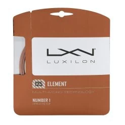 Luxilon Tennissaite Element (Haltbarkeit+Touch) Bronzebraun 12m Set