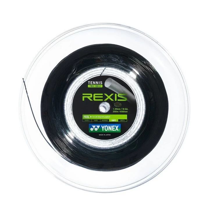 Yonex Tennissaite Rexis (Kontrolle+Touch) Schwarz 200m Rolle 3 Yonex Tennissaite Rexis (Kontrolle+Touch) Schwarz 200m Rolle