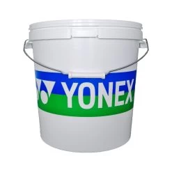 Yonex Balleimer Plastik (für Maximal 72 Tennisbälle) Leer Weiss - 1 Eimer