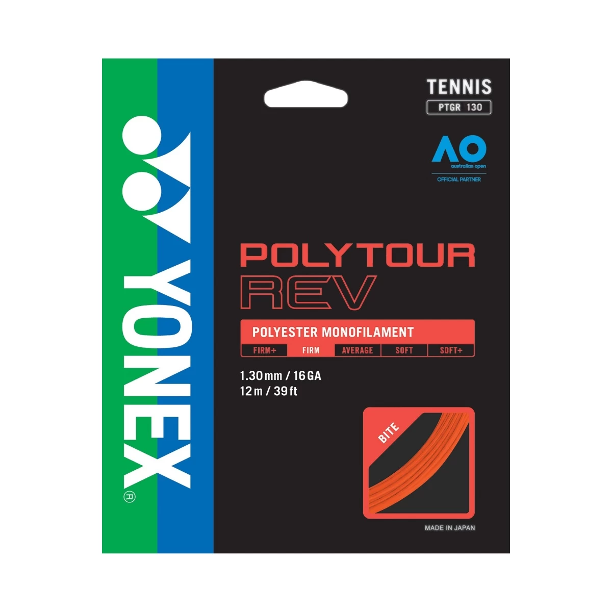Yonex Tennissaite Poly Tour Rev (Haltbarkeit+Spin) Orange 12m Set 5 Yonex Tennissaite Poly Tour Rev (Haltbarkeit+Spin) Orange 12m Set – Bild 3