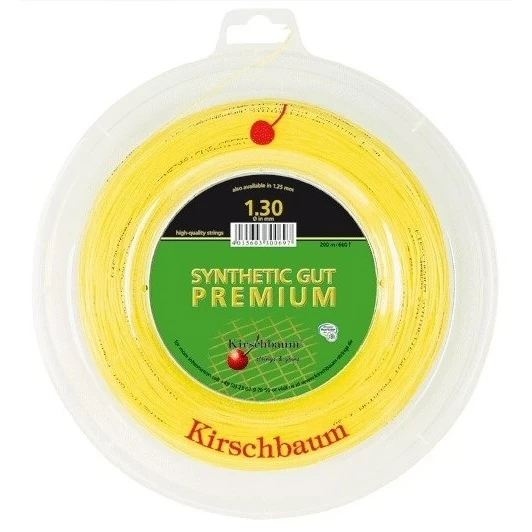 Kirschbaum Tennissaite Synthetic Gut Premium (Allround+Haltbarkeit) Gold 200m Rolle 3 Kirschbaum Tennissaite Synthetic Gut Premium (Allround+Haltbarkeit) Gold 200m Rolle