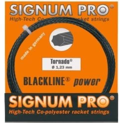 Signum Pro Tennissaite Tornado (Haltbarkeit+Spin) Anthrazit 12m Set
