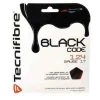 Tecnifibre Tennissaite Black Code (Haltbarkeit+Kontrolle) Schwarz 12m Set
