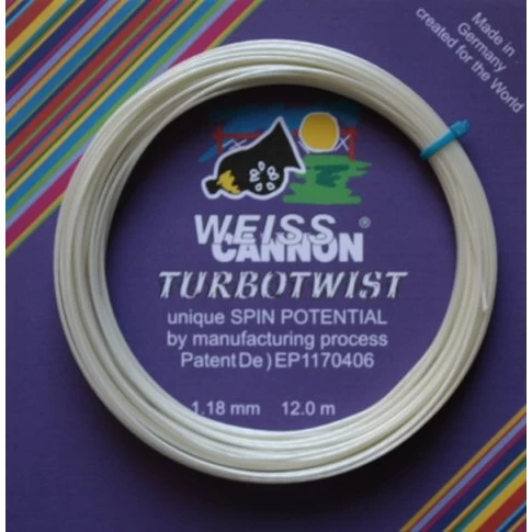 WeissCannon Tennissaite Turbo Twist (Spin+Touch) Weiss 12m Set 3 WeissCannon Tennissaite Turbo Twist (Spin+Touch) Weiss 12m Set