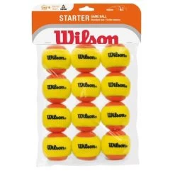 Wilson Methodikbälle Stage 2 Starter Game Ball Gelb/orange 12er Beutel